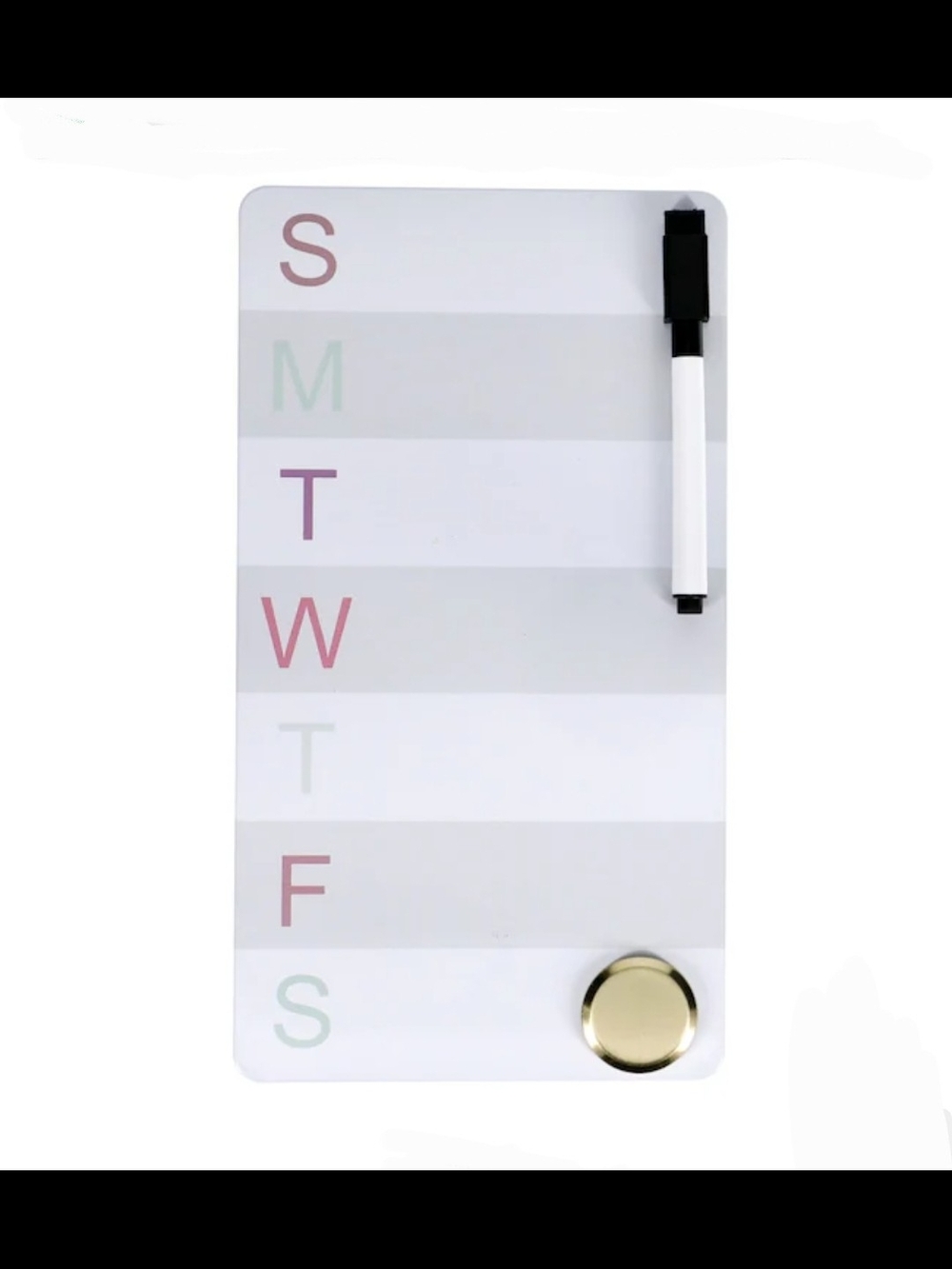 Weekly Magnetic Dry Erase Board Set BNIB